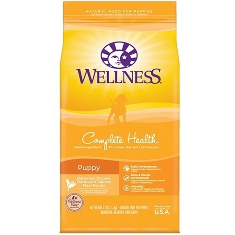 Wellness Complete Health Natural Puppy Chicken, Oatmeal and Salmon Dry Dog Food