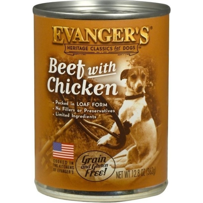 Evanger's Beef with Chicken Canned Dog Food
