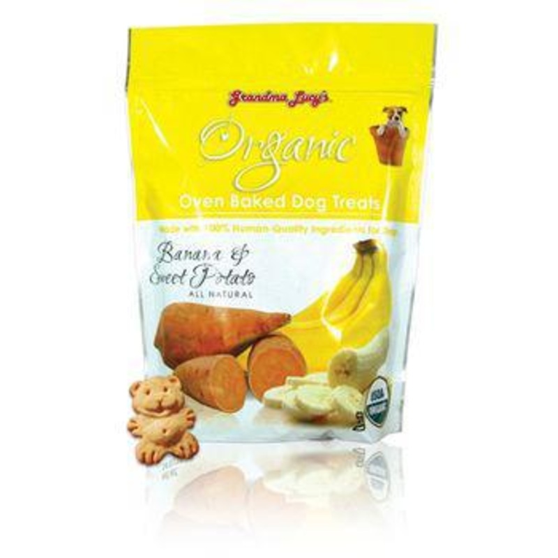 Grandma Lucy's Dog Treats Organic Baked Banana & Sweet Potato 14 oz