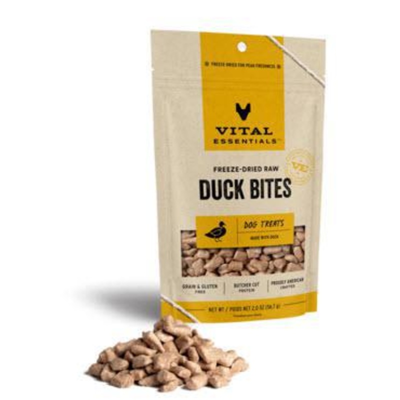 Vital Essentials Dog Treat FD Duck Nibs 2 oz