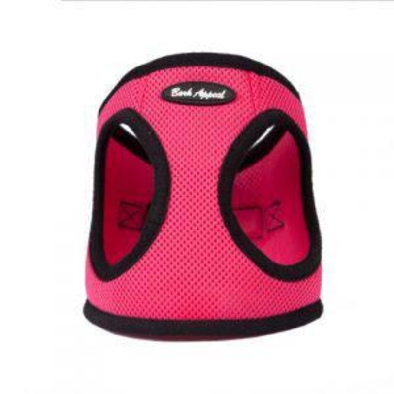Bark Appeal Step In Harness Mesh Raspberry