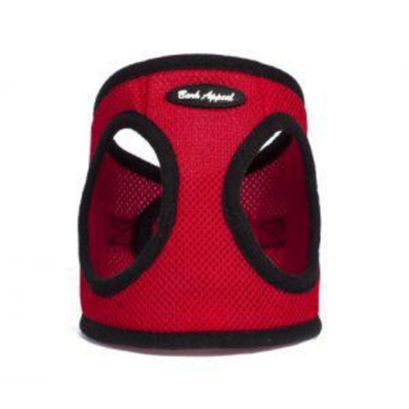 Bark Appeal Step In Harness Mesh Red