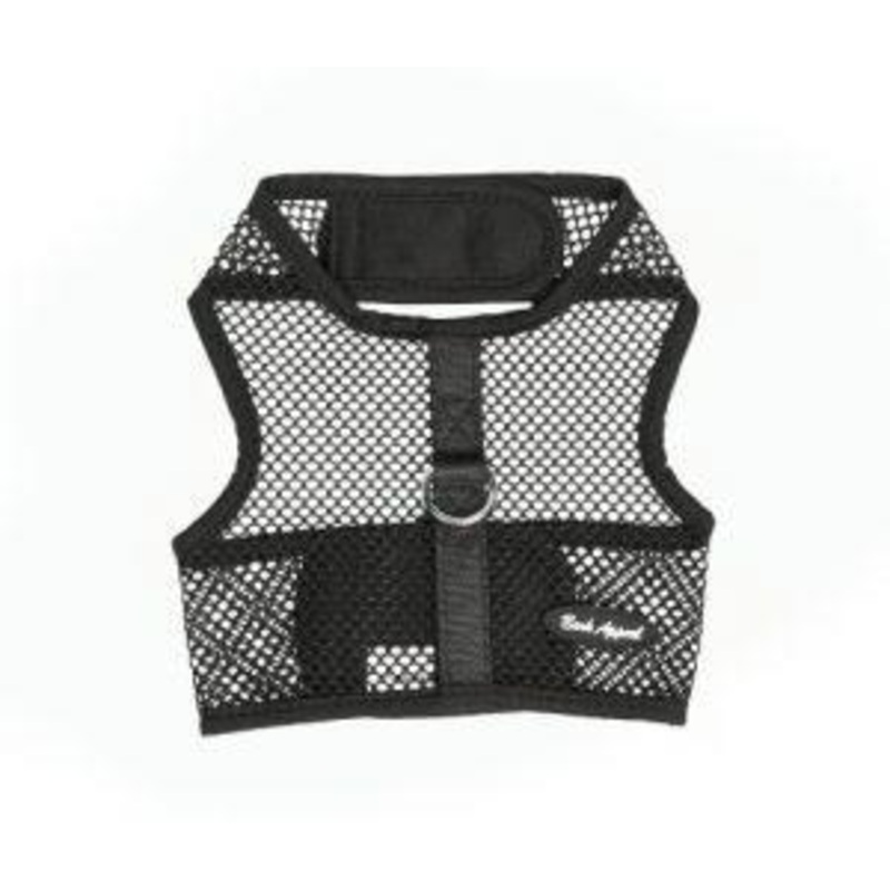 Bark Appeal Wrap N Go Netted Harness Black