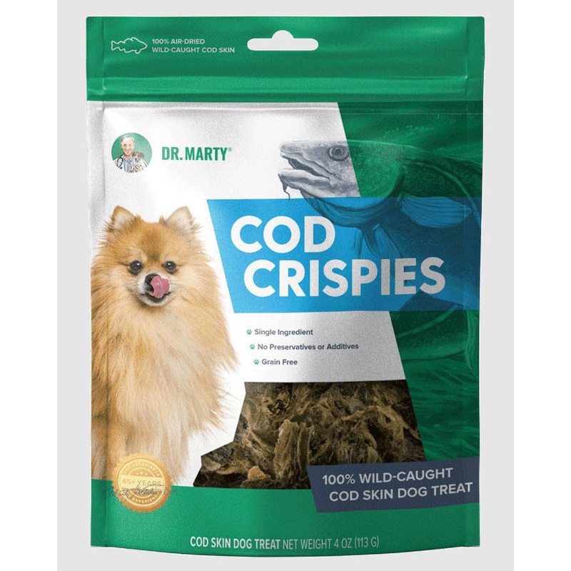Dr. Marty Cod Crispies Dog Treat  4 oz