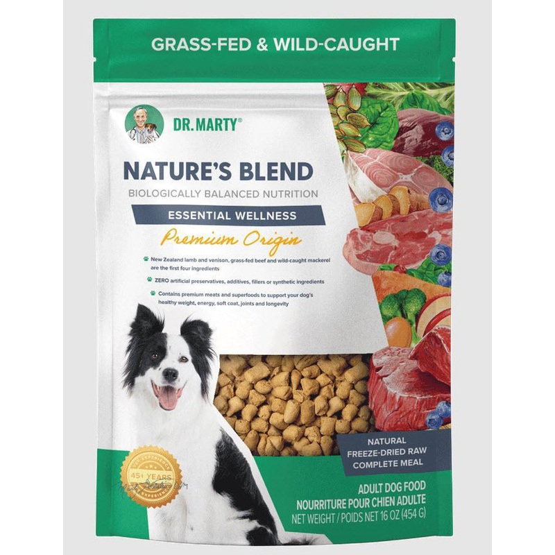 Dr. Marty's Nature's Blend Premium Freeze Dried Raw Lamb & Venison dog