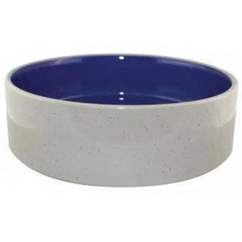 Ethical Spot Ceramic Dog Dish Blue 9.5"