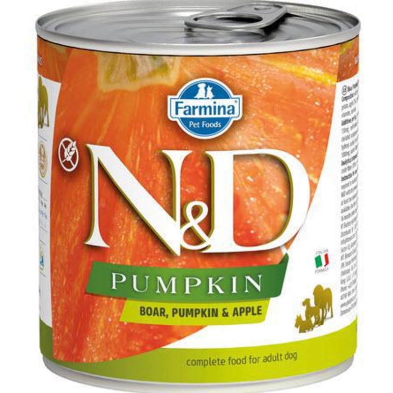 Farmina Dog Can GF PUMPKIN Wild Boar, Pumpkin, & Apple 10oz