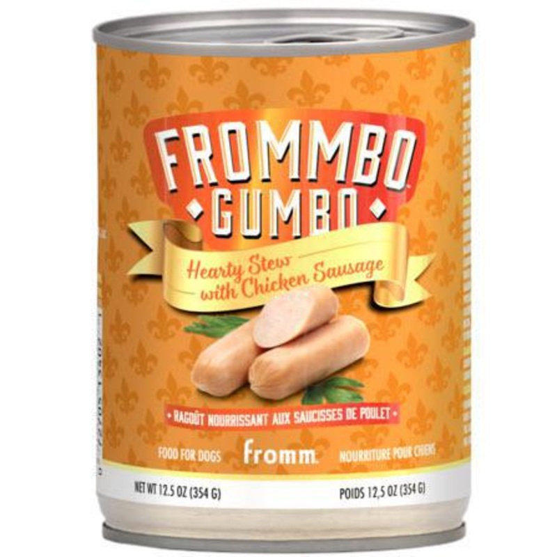 Fromm Dog Can GF Frommbo Gumbo Stew Chicken Sausage