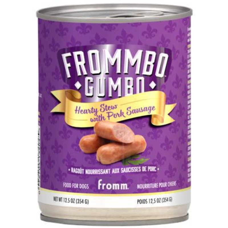 Fromm Dog Can GF Frommbo Gumbo Stew Pork Sausage