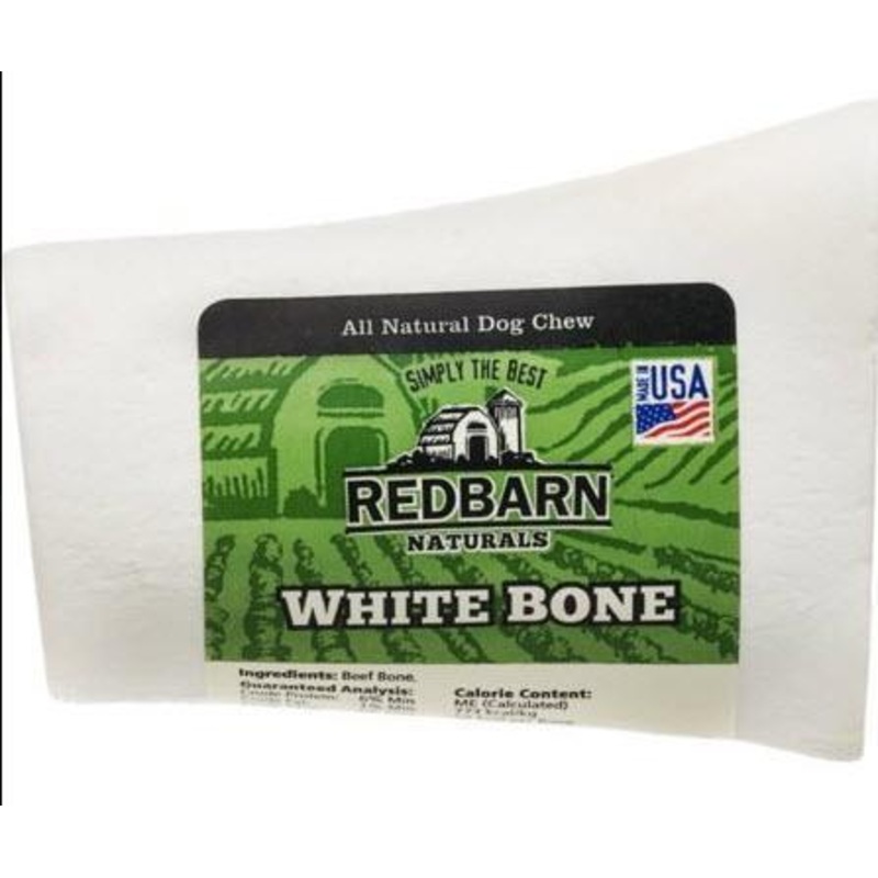 Red Barn Dog Treat Bone White Natural 3"