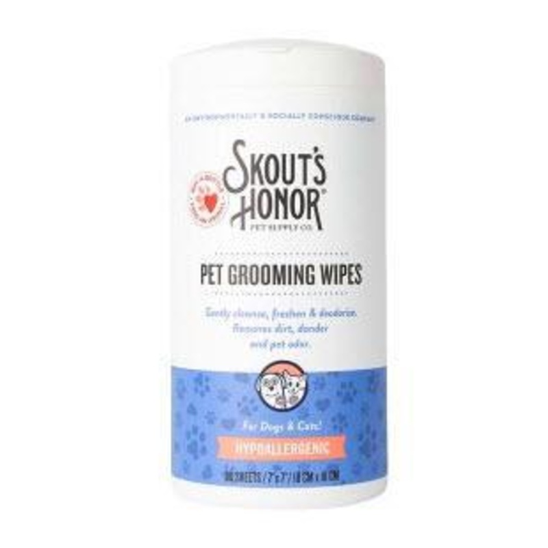 Skouts Honor Pet Grooming Wipes for Dogs & Cats 80 Count