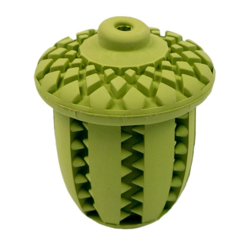 Tall Tails Dog Toy Natural Rubber Acorn 3"