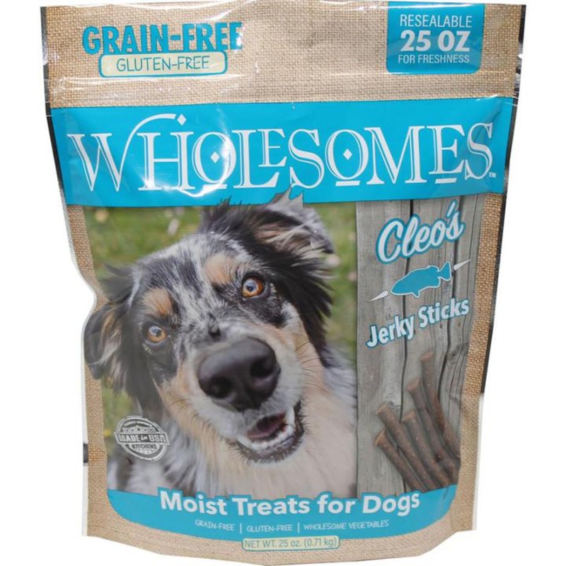 Wholesomes Cleos Jerky Sticks Fish 25 oz