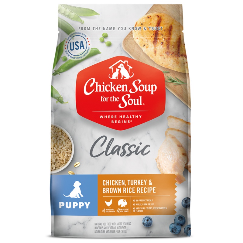 Chicken Soup For The Soul Puppy Recipe with Chicken, Turkey & Brown Rice Dry Dog Food
