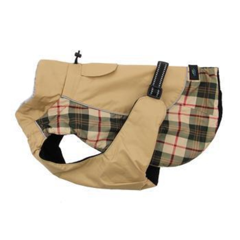 Doggie Design - Alpine All-Weather Dog Coat - Beige Plaid