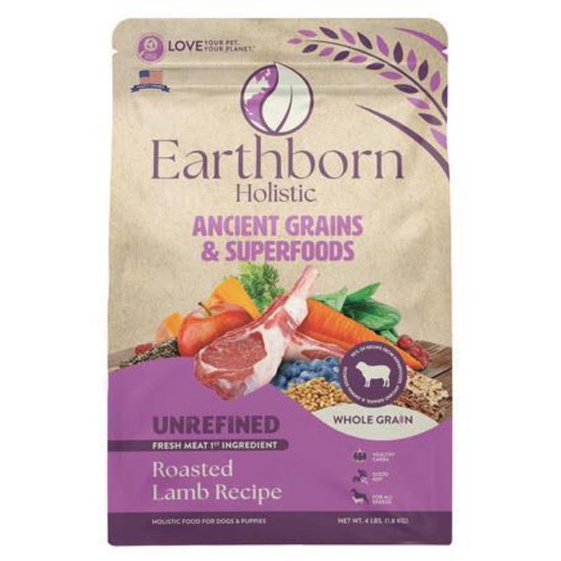 Earthborn Dog Food Unrefined Roasted Lamb