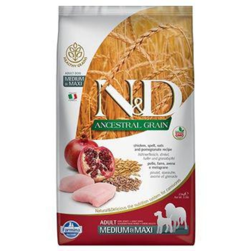 Farmina Dog Dry ANCESTRAL GRAIN Chicken & Pomegranate Medium Maxi