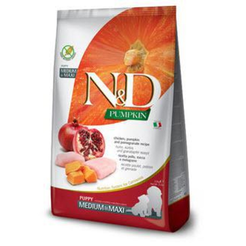 Farmina Dog Dry PUMPKIN GF Chicken & Pomegranate Puppy Medium Maxi 26.4#