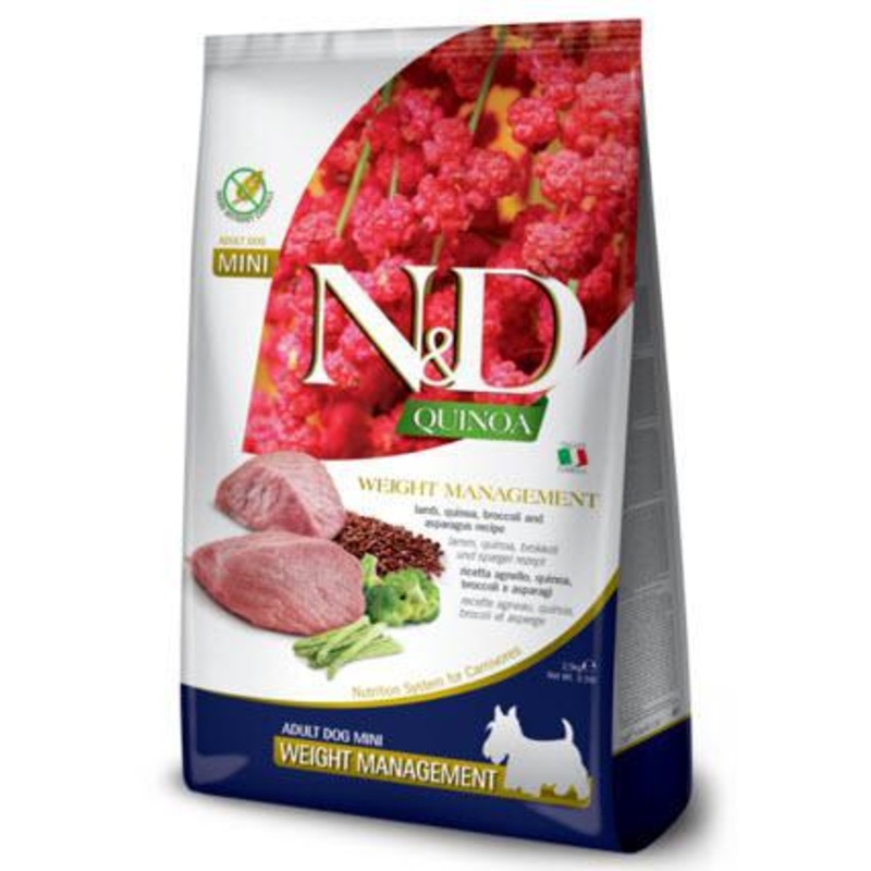 Farmina Dog Dry QUINOA GF Weight Management Lamb & Broccoli Mini 5.5#