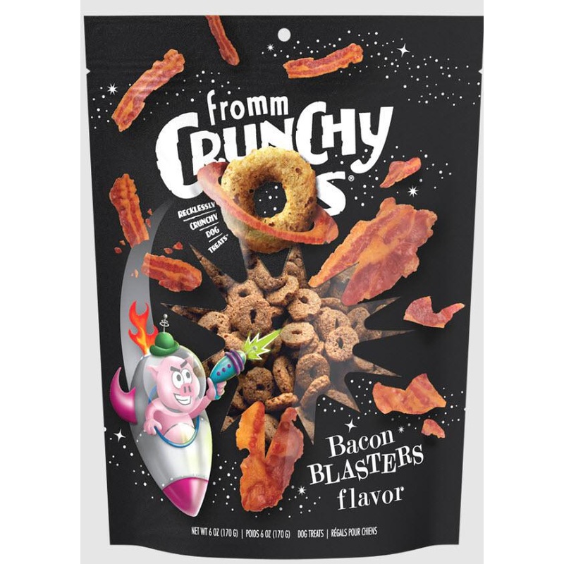 FROMM TREATS DOG CRUNCHY O'S BACON BLASTERS