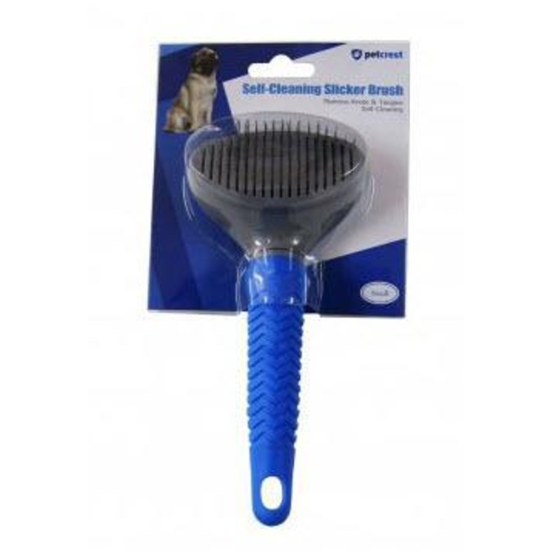 Petcrest Self Cleaning Slicker Brush Small
