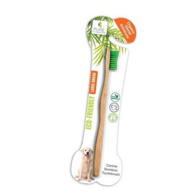 Pure & Natural Dog Organic Dental Bamboo Toothbrush
