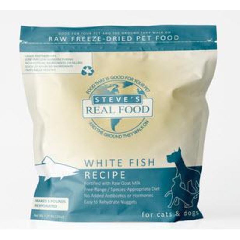Steve's Dog & Cat FD Nuggets Whitefish 20 oz