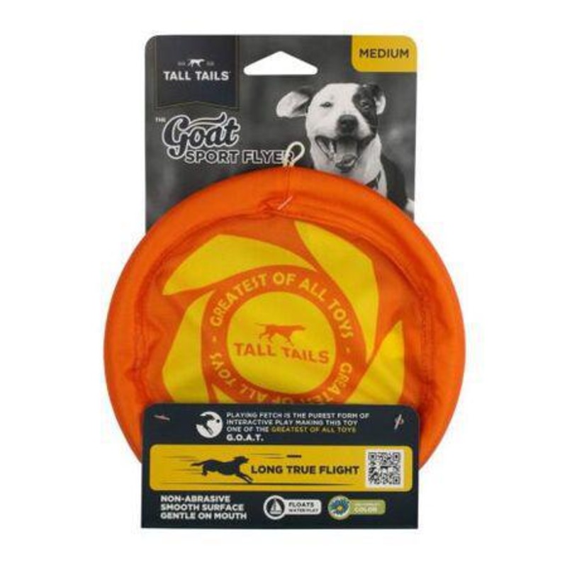 Tall Tails Dog Toy Goat Flyer 7" Orange