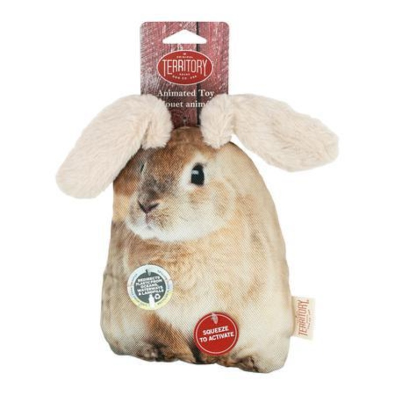 Territory Dog Toy Flopper Rabbit 9"