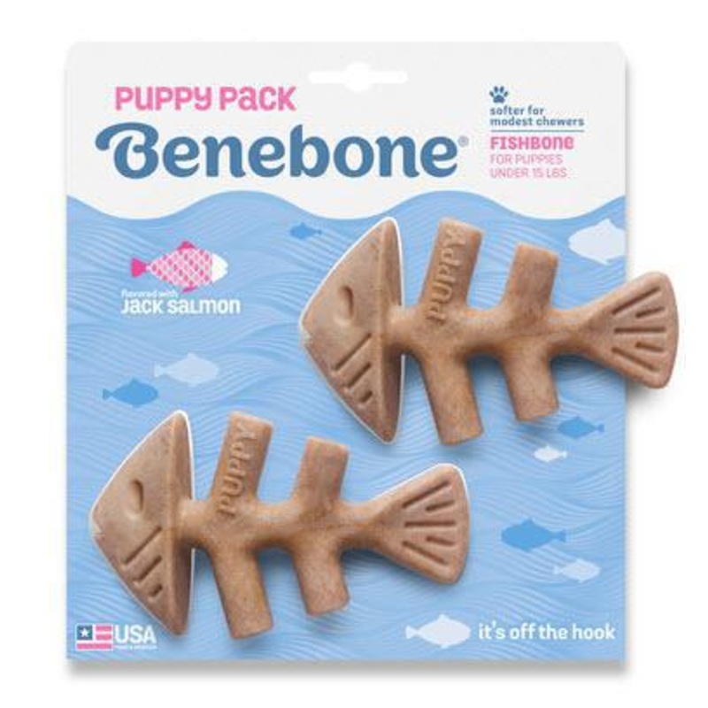 Benebone Puppy Fishbone 2 Pack