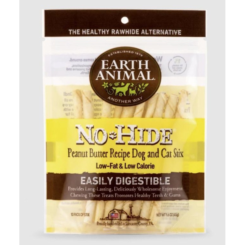Earth Animal Dog Treat No Hide Peanut Butter