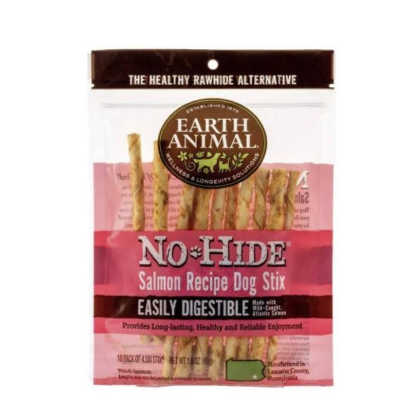 Earth Animal Dog Treat No Hide Salmon Chew