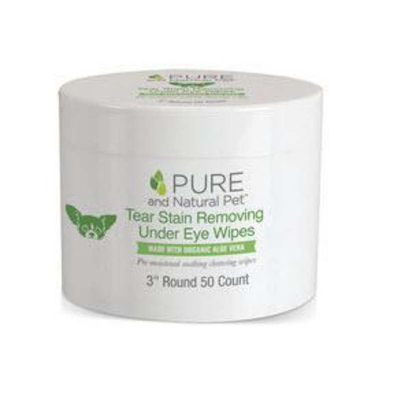 Pure & Natural Dog Tear Stain Removing Under Eye Wipes 50 Ct