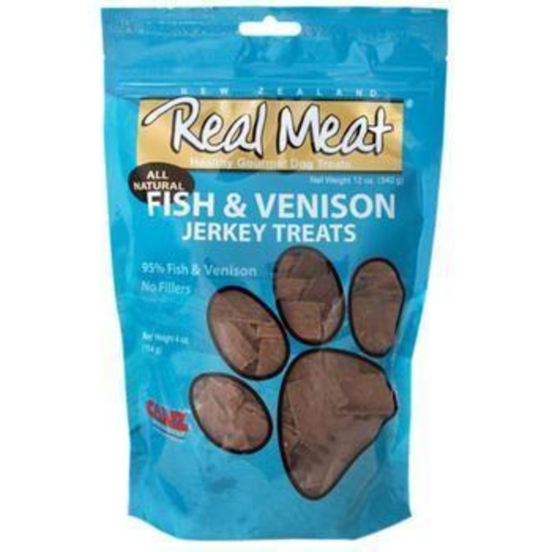 Real Meat Dog Treat Fish & Venison 4 oz