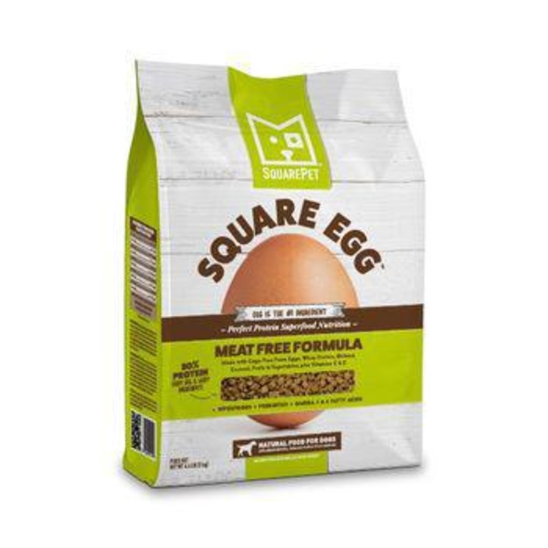 SquarePet Dog Dry Square Egg - Meat Free 4.4#