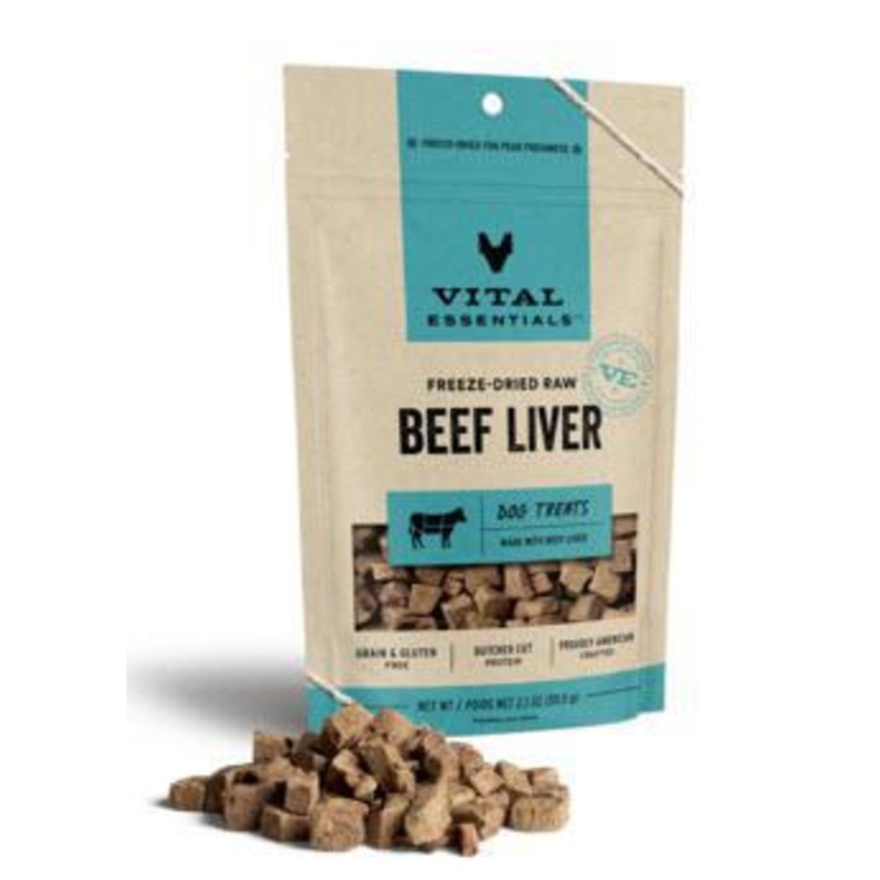Vital Essentials Dog Treat FD Beef Liver 2.1 oz