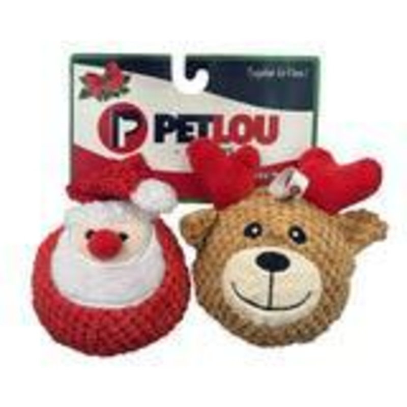 Christmas Twin Pack Ball - Santa & Reindeer