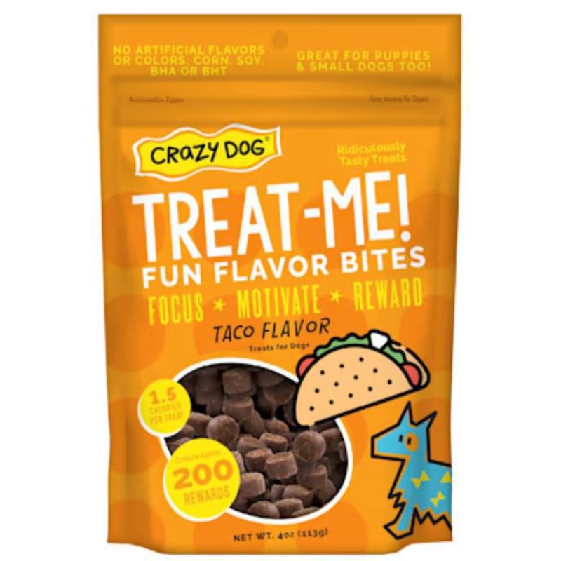 Crazy Dog Train-Me! Taco Mini Treats 4 oz