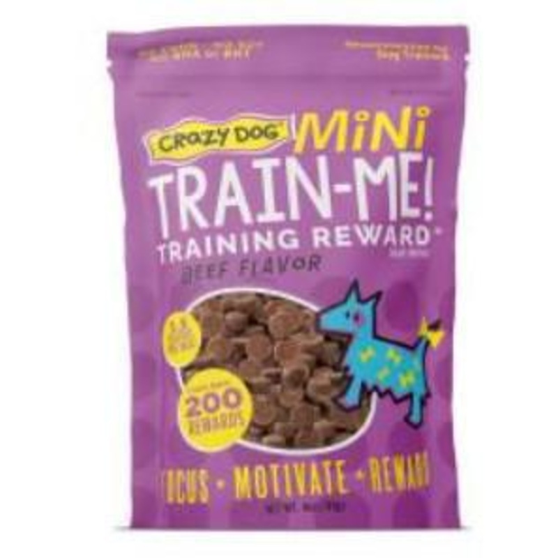 Crazy Dog Train-Me! Training Treat Minis Beef 4 oz