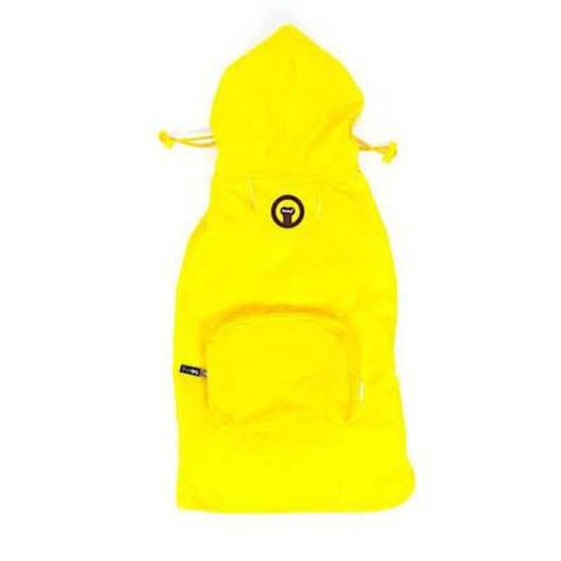 Fab Dog Raincoat Packable Yellow