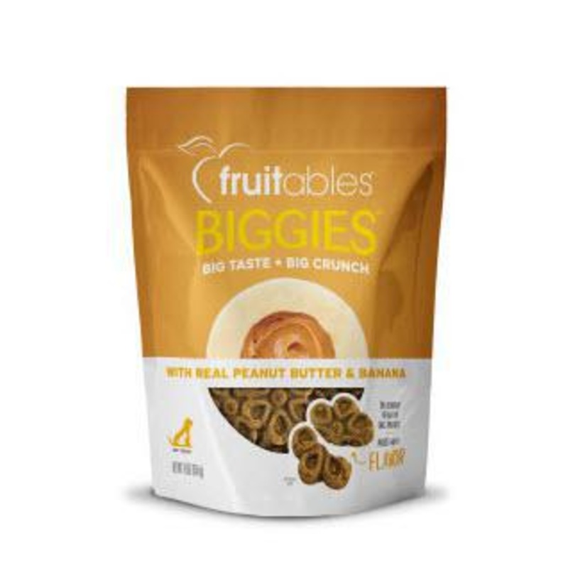 Fruitables Dog Treat Biggies Peanut Butter & Banana 16 oz