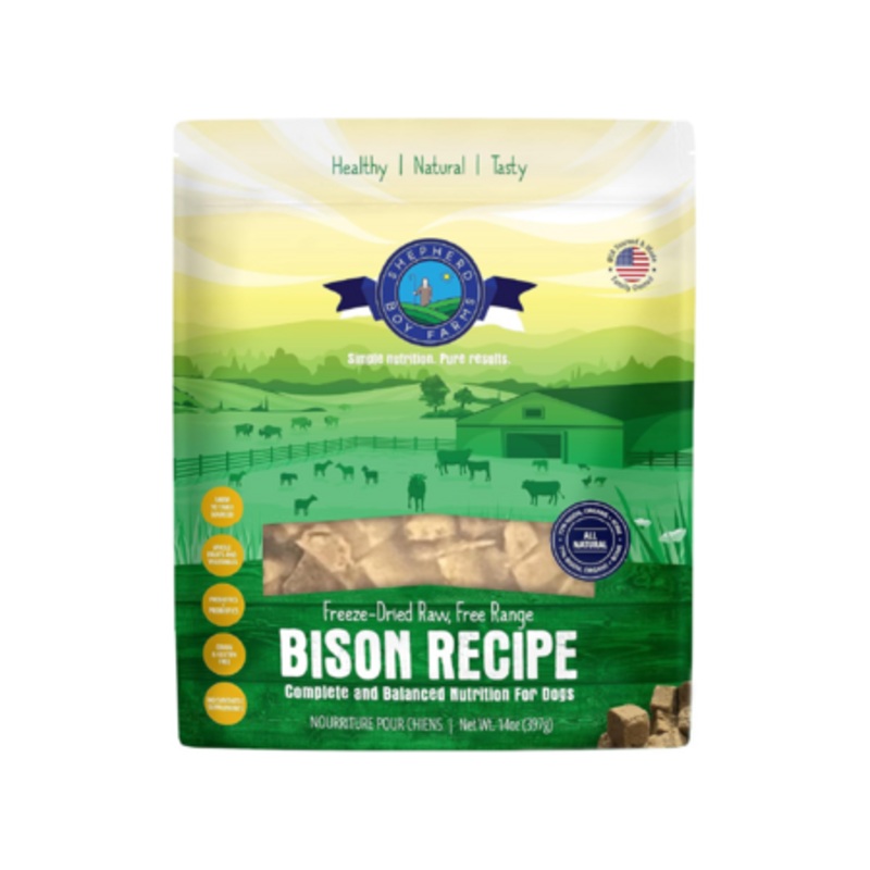 Shepherd Boy Farms FD Dog Food Bison