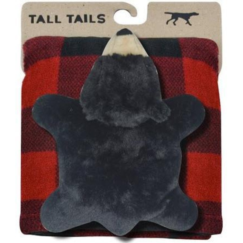 Tall Tails Blanket Bear Gift Set Red Black 30X40