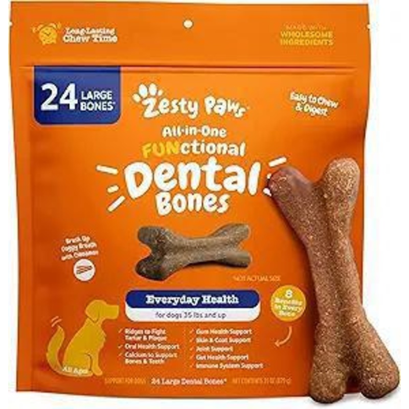 Zesty Paws All-in-One FUNctional Dental Bones