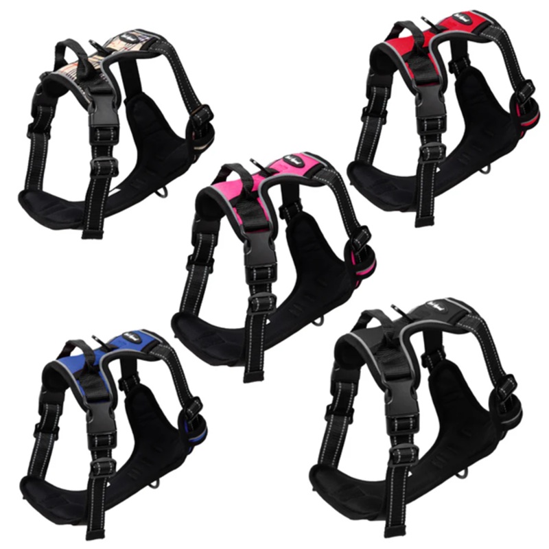 Bark Appeal Reflective Control Harness Red