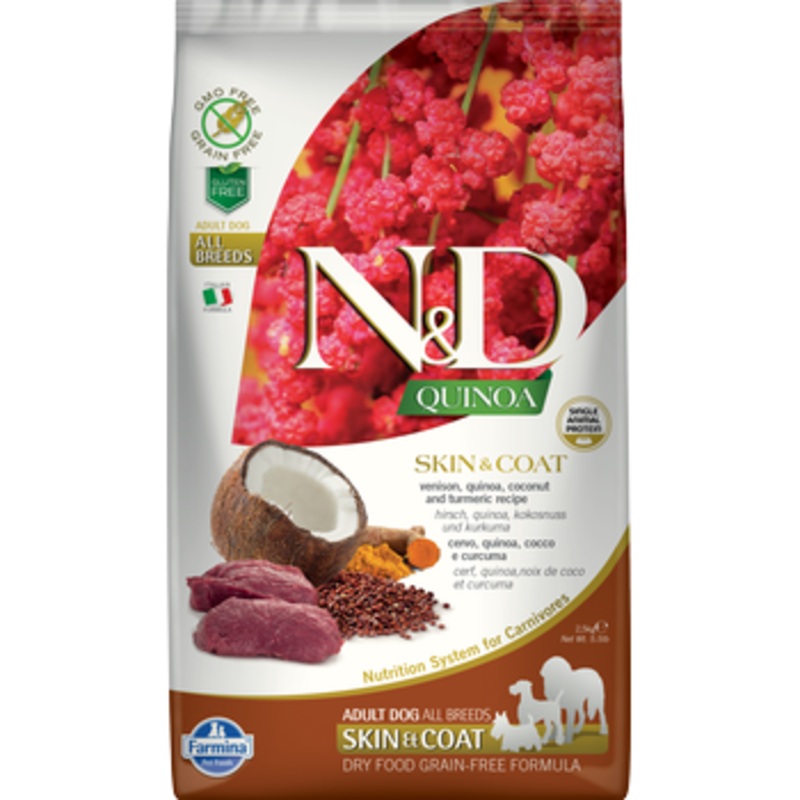Farmina Dog Dry QUINOA LID GF Skin & Coat Venison