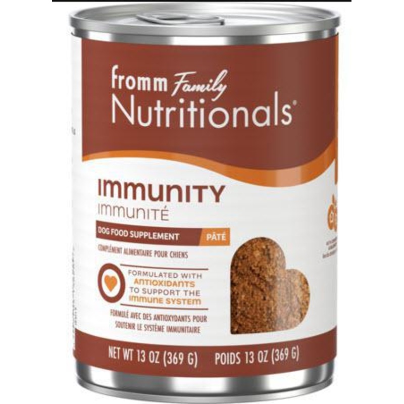 Fromm Dog Supplement Nutritionals Pate' Immunity 13 oz