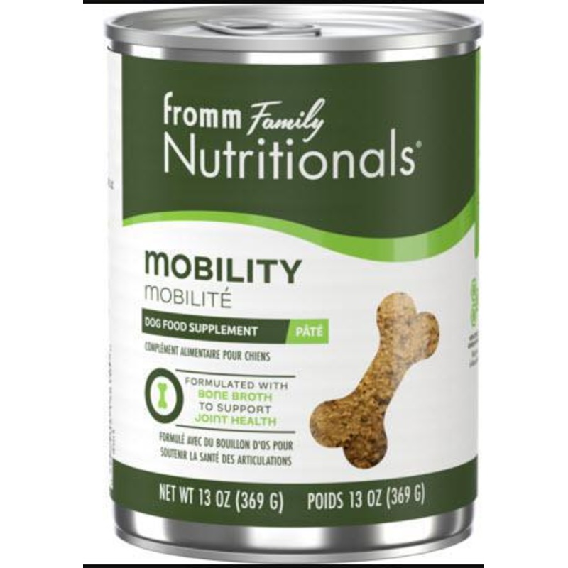 Fromm Dog Supplement Nutritionals Pate' Mobility 13 oz