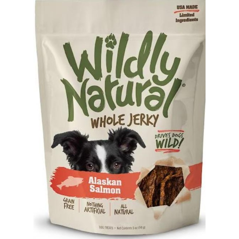 Fruitables Wildly Natural Jerky Alaskan Salmon Strips Dog Treats  5 oz