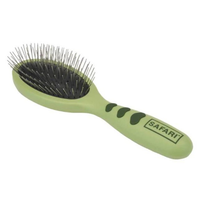 Safari Wire Pin Brush Green Small